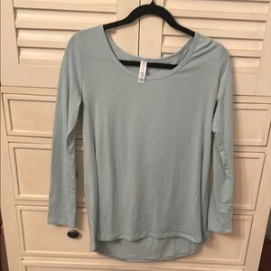 LuLaRoe Aqua Blue Long Sleeve T-Shirt